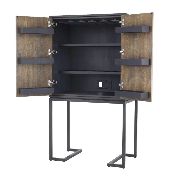 Wine Cabinet Gregorio oak veneer - Furniture - Tipplergoods