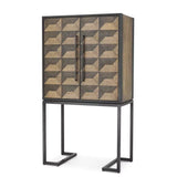 Wine Cabinet Gregorio oak veneer - Furniture - Tipplergoods