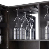Wine Cabinet Harrison mocha str oak ven med bronze - Furniture - Tipplergoods