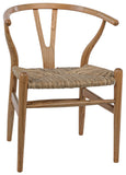 Zola Chair with Rush Seat, Natural - Furniture - Tipplergoods